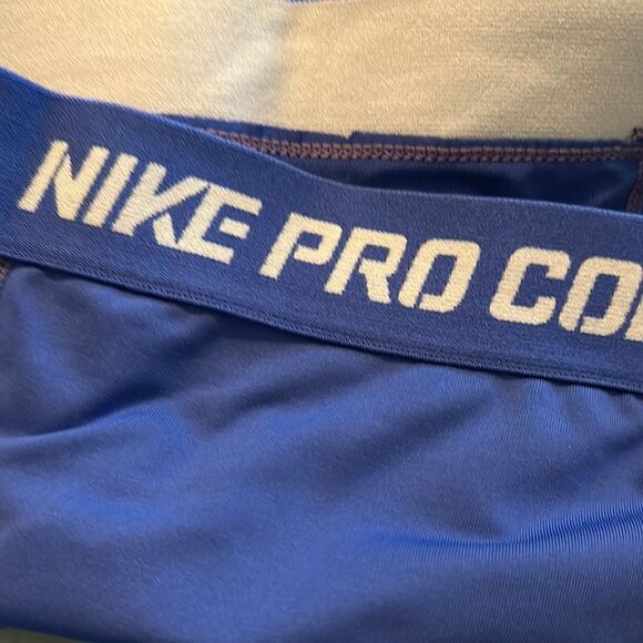 Nike Pro Women’s Compression Leggings Blue size Medium M - Picture 2 of 4